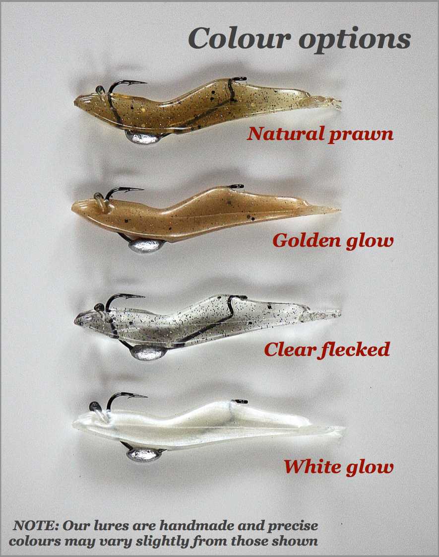 Mini Jelly Prawn colour options